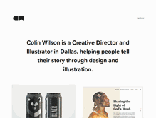Tablet Screenshot of colinwilsondesign.com